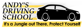 Logo, Andy's Driving School - Driving School 